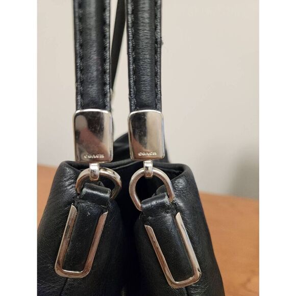 Coach 26224 Madison Phoebe Black leather Shoulder bag silvertone Hardware (PF) - Picture 5 of 14